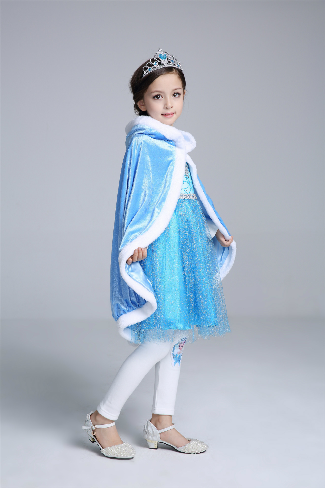 F68134 girl cape  girls shawl wool